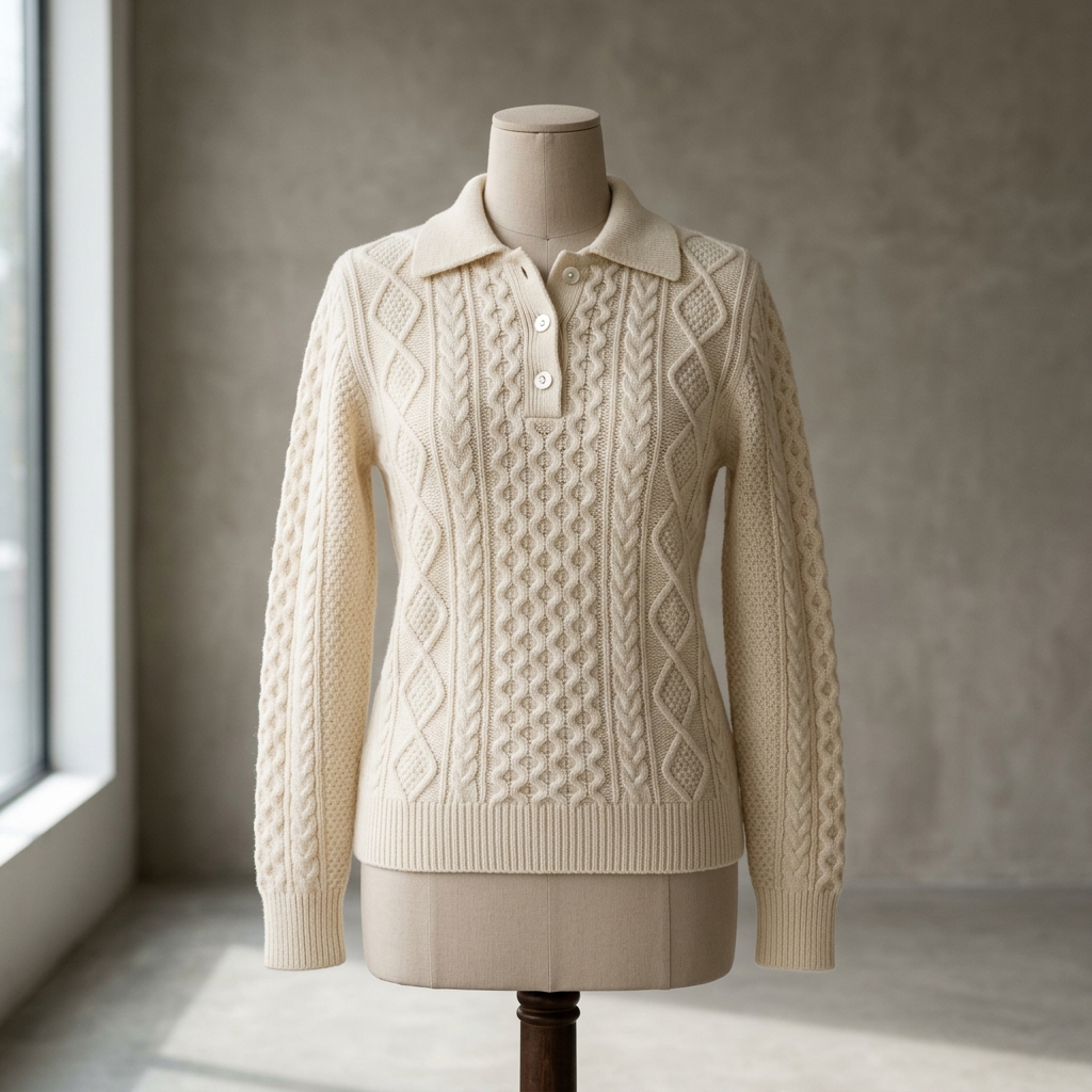 Heritage Cable Knit Polo